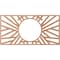 Ekena Millwork Hoover Wood Fretwork Pierced Ceiling Medallion, Cherry, 36"W x 18"H x 13 3/8"ID x 3/8"T CMWP36X18X0375HOCH - alternate 2